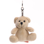 Softplush bear with keychain - beige