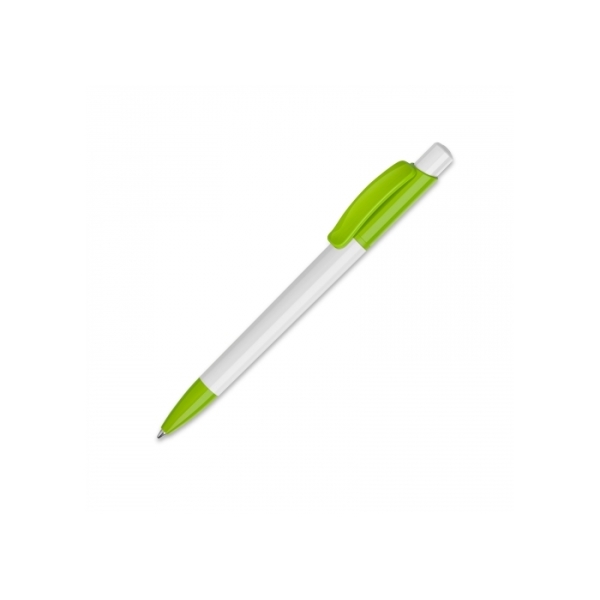 Ball pen Kamal hardcolour - White / Light green
