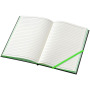 Travers hardcover notitieboek - Zwart/Groen