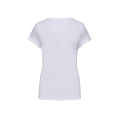Dames-t-shirt V-hals korte mouwen White S