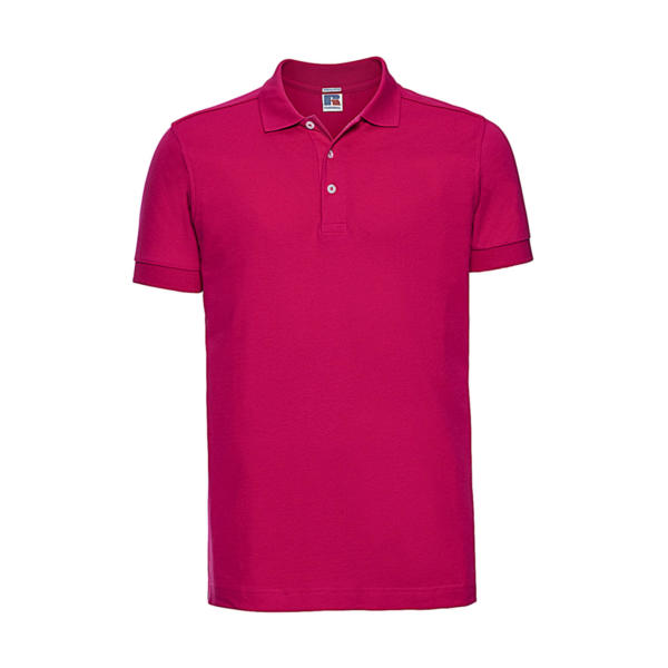 Men's Fitted Stretch Polo - Fuchsia