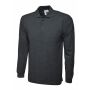 Longsleeve Classic Poloshirt - 2XL - Charcoal Longsleeve Classic Poloshirt - 2XL - Charcoal