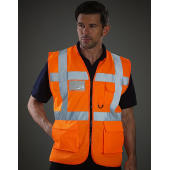 Fluo Executive Waistcoat - Fluo Orange - XL