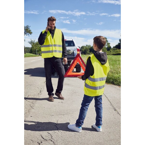 JN815K Safety Vest Kids fluoriserend geel one size