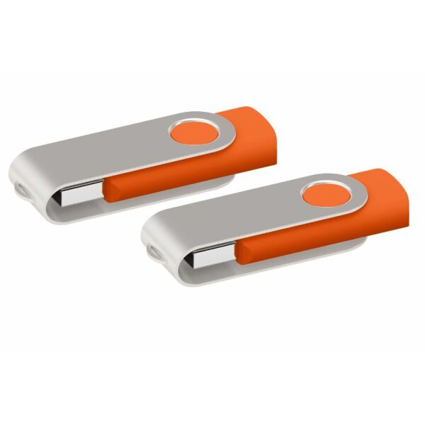 USB stick Twister 2.0 oranje 64Gb