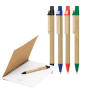 Green Recycled Notebook with Matching Paper Pen