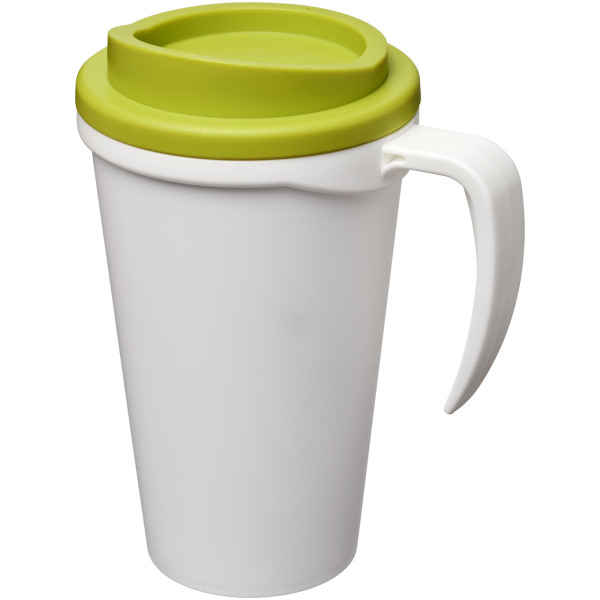 Americano® Grande 350 ml insulated mug - White/Lime