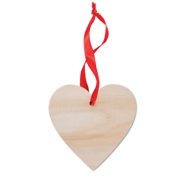 WOOHEART - Houten hartvormige hanger