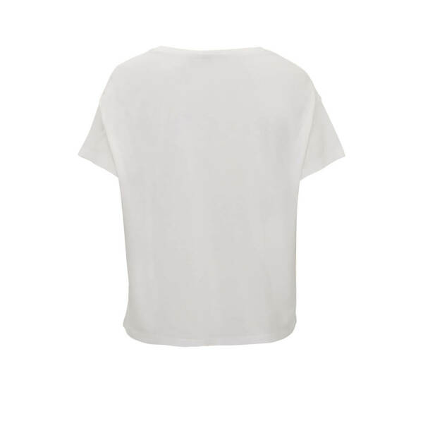Woman´s Boxy Ecovero T-shirt White Misty S