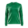 Squad solid jersey LS wmn team green s