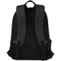Joey 15.6" GRS recycled canvas anti-theft laptop backpack 18L - Solid black