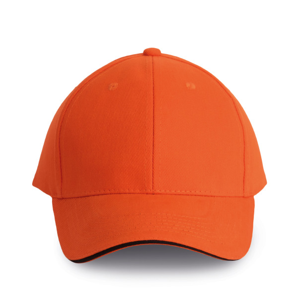 Orlando - 6-panel-kappe Spicy Orange / Dark Grey One Size