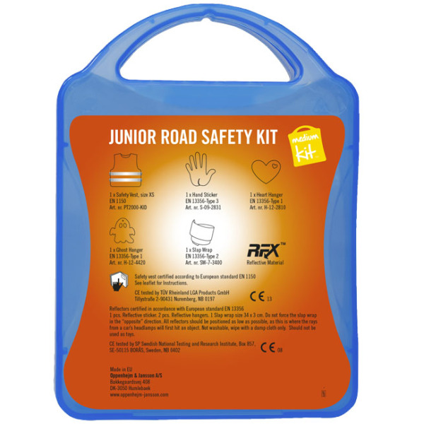 MyKit Mediuim Junior Road Safety kit - Blauw