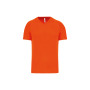 Heren-sport-t-shirt V-hals Fluorescent Orange XXL