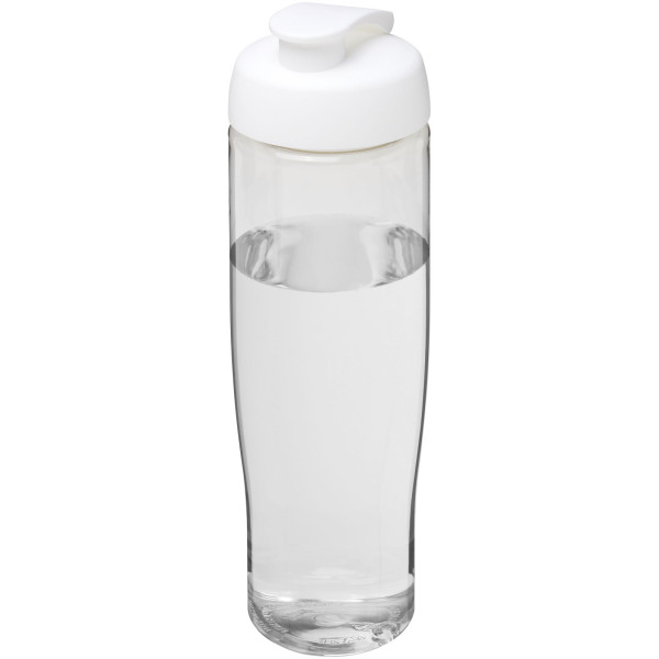 H2O Active® Tempo 700 ml flip lid sport bottle - Transparent/White