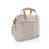 Impact AWARE™ 16 oz. recycled canvas laptoptas, grijs