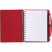 PU notitieboek met balpen Kimora grijs