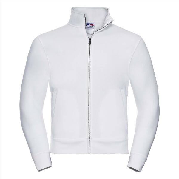 RUS Men Authentic Sweat Jacket, White, 3XL