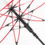 AC regular umbrella FARE®-Pure - transparent-red