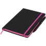 Noir Edge medium notebook - Solid black/Pink
