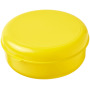 Miku ronde kunststof lunchbox - Geel