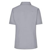 Ladies' Business Shirt Short-Sleeved - steel - XS
