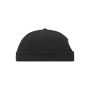 MB022 6 Panel Chef Cap - black - one size