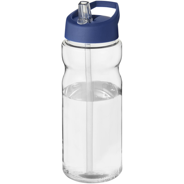 H2O Active® Base 650 ml spout lid sport bottle - Transparent/Blue