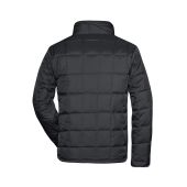 Men's Padded Light Weight Jacket - black/silver - 3XL