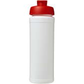 Baseline® Plus grip 750 ml sportfles met flipcapdeksel - Wit/Rood
