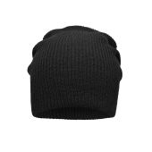 MB7955 Knitted Long Beanie zwart one size