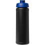 Baseline® Plus 750 ml flip lid sport bottle - Solid black/Blue