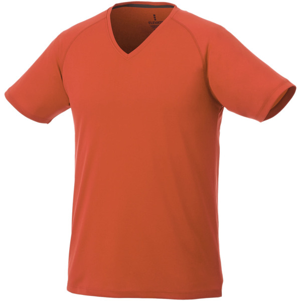 Amery short sleeve men's cool fit v-neck t-shirt - Orange - 3XL