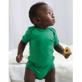 Baby Bodysuit - Charcoal Grey Melange Organic