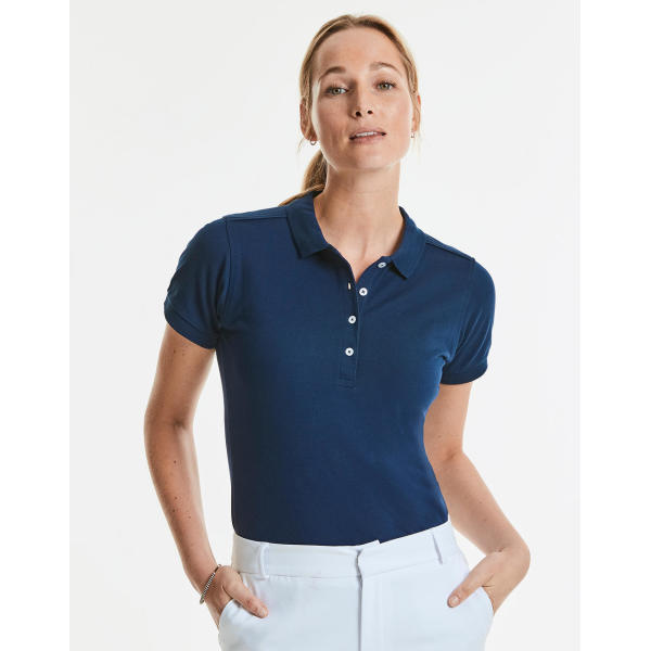 Ladies' Fitted Stretch Polo - Sky