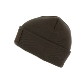 Muts met patch Dark Khaki One Size