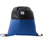 Polyester (300D) trekkoord rugtas Tammy kobaltblauw