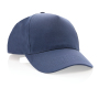 Impact AWARE™ 5 panel 190gr gerecycled katoenen cap, donkerblauw