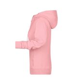 Ladies' Zip Hoody - rose-melange - L