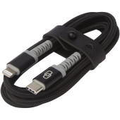 ADAPT MFI USB-C til Lightning kabel - Ensfarvet sort