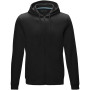 Ruby men’s GOTS organic recycled full zip hoodie - Solid black - 3XL