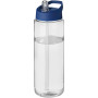 H2O Active® Vibe 850 ml sportfles met tuitdeksel - Transparant/Blauw