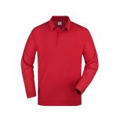 Polo-Piqué Long-Sleeved - red - L