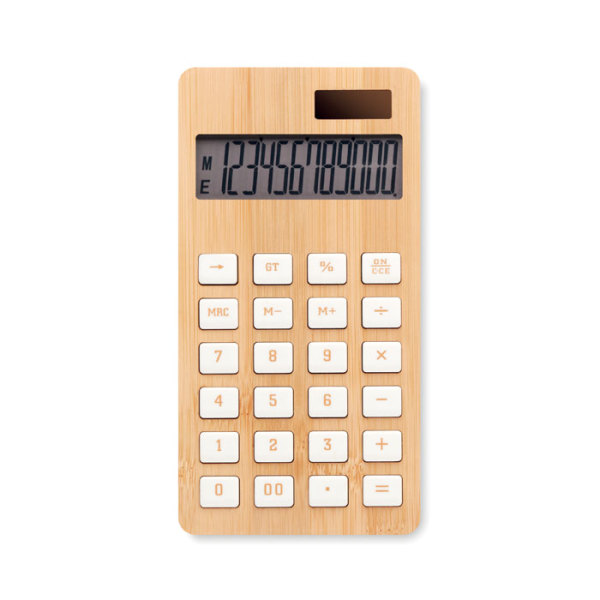 Bamboe rekenmachine met logo