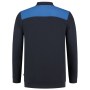 Polosweater Bicolor Naden 302004 Navy-Royalblue 4XL