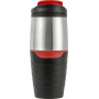 PP en RVS thermos mok Pamela zwart/zilver