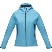 Coltan dames GRS-gerecycled softshell jack - NXT blauw - XS