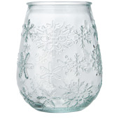 Faro theelichthouder van gerecycled glas - Transparant