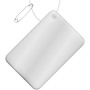 RFX™ H-10 kleine rechthoekige reflecterende pvc hanger - Wit