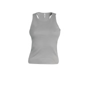 Angelina - Dames Racerback Light Grey L